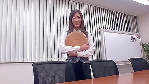 Hot milf with huge tits fucking in the office